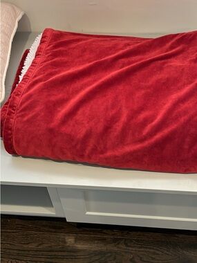 UGG Luxury Plush Red Throw Blanket